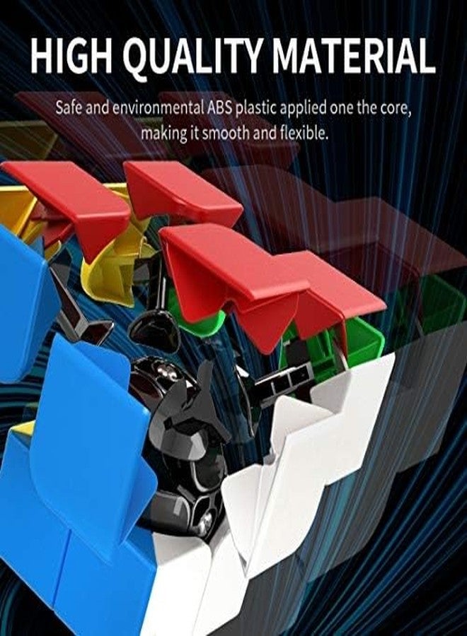 دي إيترنال مكعب السرعة دي إيترنال للكبار والشباب والأطفال 2×2، لعبة ألغاز احترافية مع حامل، مكعب ألغاز عالي السرعة بدون ملصقات 2×2 (2×2 + حامل) - Image 2